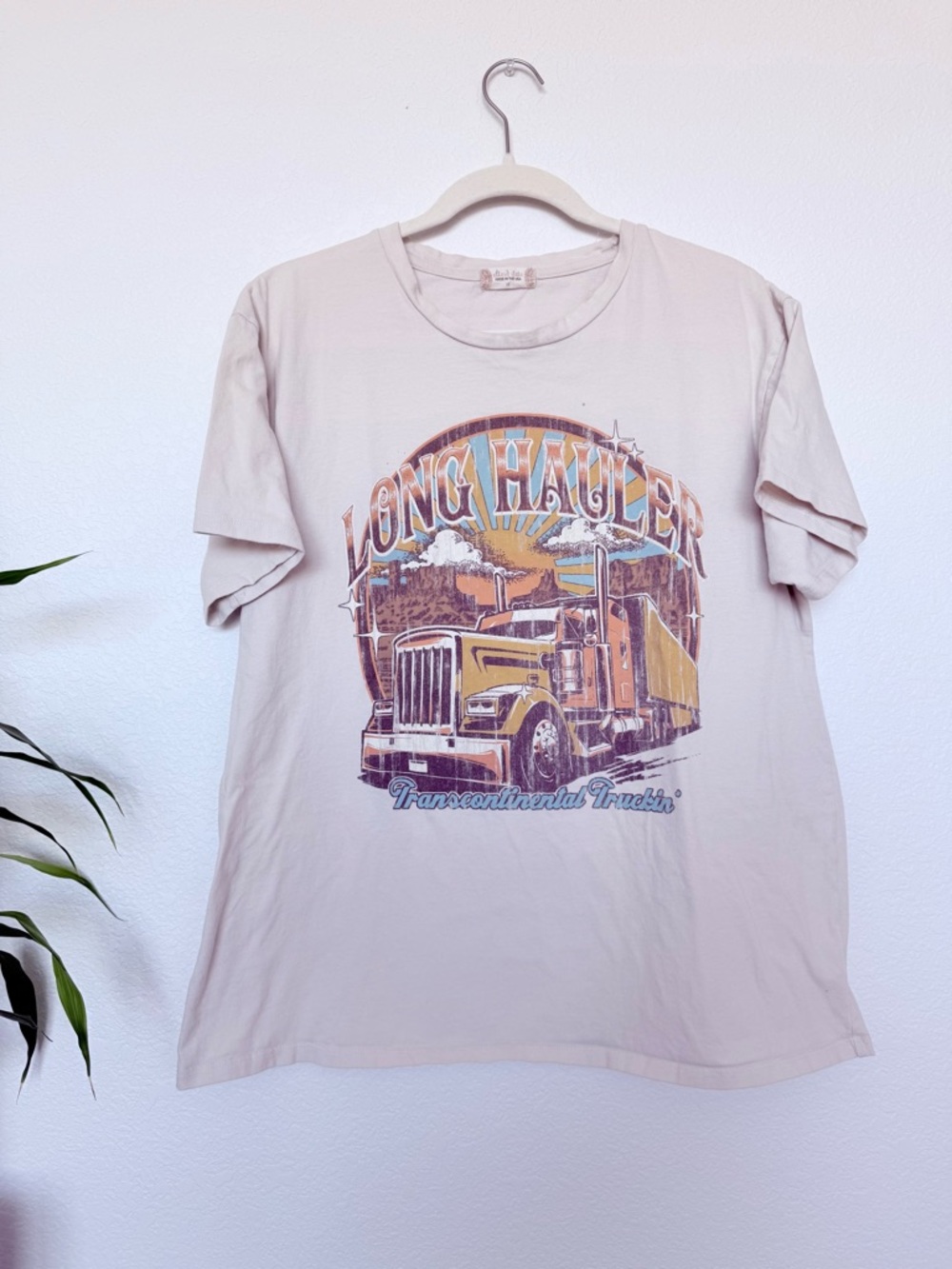 Altar'd State Cream Graphic Crewneck Tee